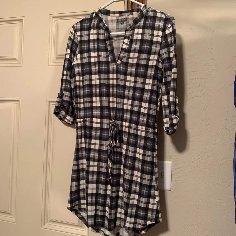 Plaid Shirt Dress